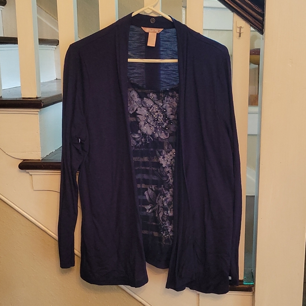 White Stag 1 piece cardigan cami look top